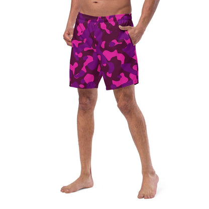 Pink Camouflage Herren Badehosen Badehose 64.99 Badehose, Badevergnügen, Camo, Camouflage, Elastan, Herren, Hüftband, Innenfutter, Komfort, Kordelzug, Mann, Muster, Männer, Passform, Pattern, pink, Polyester, Pool, purple, recycelt, Scheuerschutz, See, Tarnmuster, trocknend JLR Design