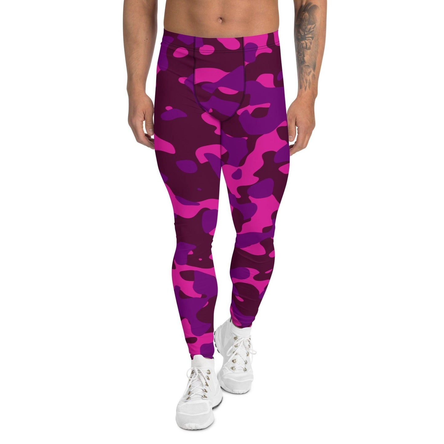 Pink Camouflage Herren Leggings Leggings 59.99 aktiv, anliegend, atmungsaktiv, bequem, Bewegungsfreiheit, Camo, Camouflage, dehnbahr, Design, Fashion, Fitness, funktional, Herrenleggings, Laufen, Leggings, Mann, modebewusst, Muster, Outdoor, Passform, Patter, Pink, Sport, Sportbekleidung, Style, Tarnmuster, Tragegefühl, Training, Yoga JLR Design