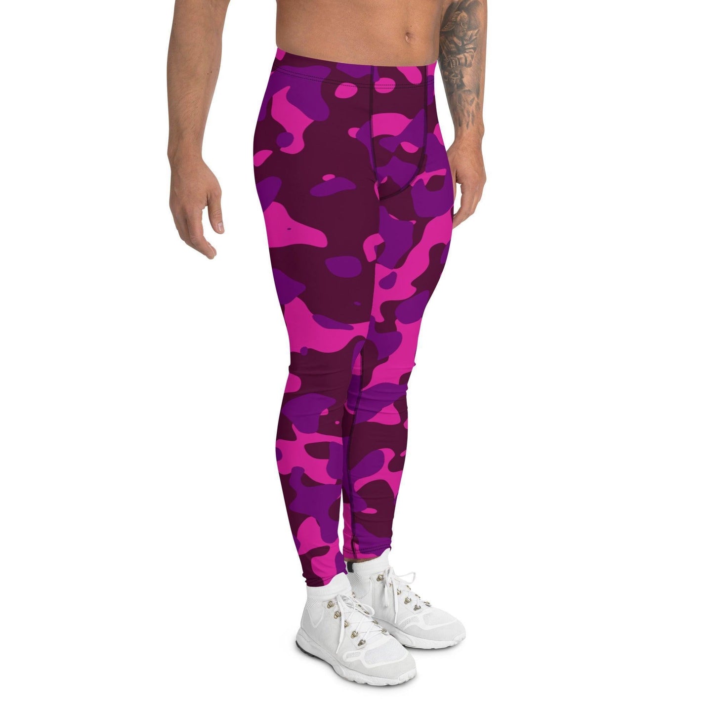 Pink Camouflage Herren Leggings Leggings 59.99 aktiv, anliegend, atmungsaktiv, bequem, Bewegungsfreiheit, Camo, Camouflage, dehnbahr, Design, Fashion, Fitness, funktional, Herrenleggings, Laufen, Leggings, Mann, modebewusst, Muster, Outdoor, Passform, Patter, Pink, Sport, Sportbekleidung, Style, Tarnmuster, Tragegefühl, Training, Yoga JLR Design