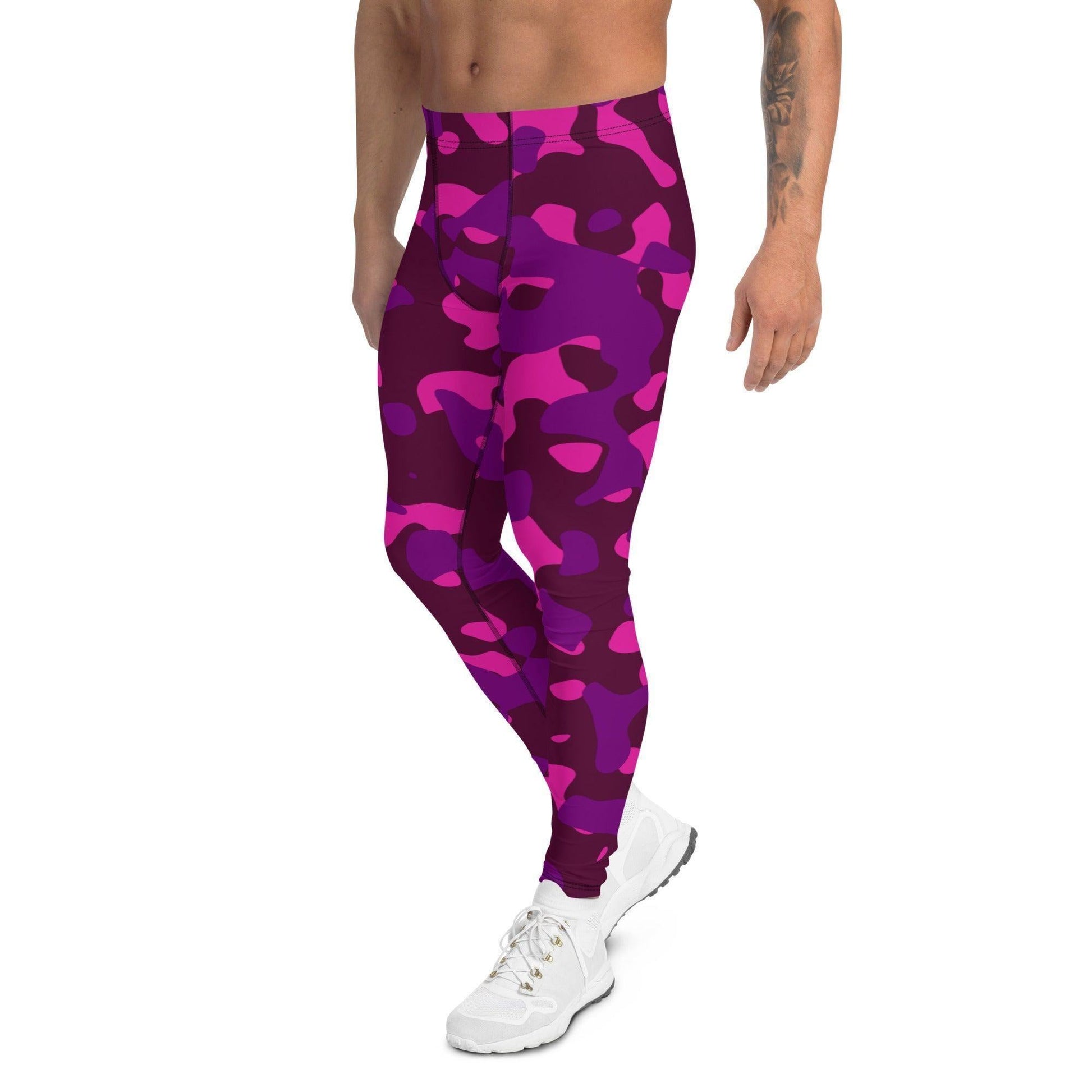 Pink Camouflage Herren Leggings Leggings 59.99 aktiv, anliegend, atmungsaktiv, bequem, Bewegungsfreiheit, Camo, Camouflage, dehnbahr, Design, Fashion, Fitness, funktional, Herrenleggings, Laufen, Leggings, Mann, modebewusst, Muster, Outdoor, Passform, Patter, Pink, Sport, Sportbekleidung, Style, Tarnmuster, Tragegefühl, Training, Yoga JLR Design