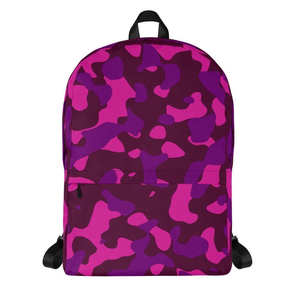 Pink Camouflage mittelgroßer Rucksack Rucksack 63.99 15l, 20kg, Accessoire, Backpack, Camo, Camouflage, Design, einfarbig, Fach, Fashion, Freizeit, gepolstert, Innenfutter, Innentasche, Laptop, lila, mittelgroß, Netzstoff, Pattern, Pink, Platz, Polyester, Rucksack, Schule, Schulrucksack, Seidiges, seperates, Streetwear, Style, Tarnmuster, Tasche, Transport, violet, Vordertasche, wasserabweisend, Wertsachen JLR Design