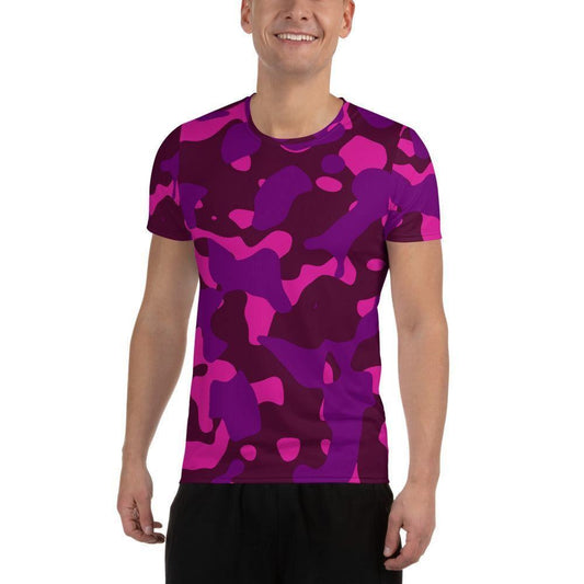 Pink Camouflage Sport T-Shirt für Herren -- Pink Camouflage Sport T-Shirt für Herren - XS Sport T-Shirt | JLR Design