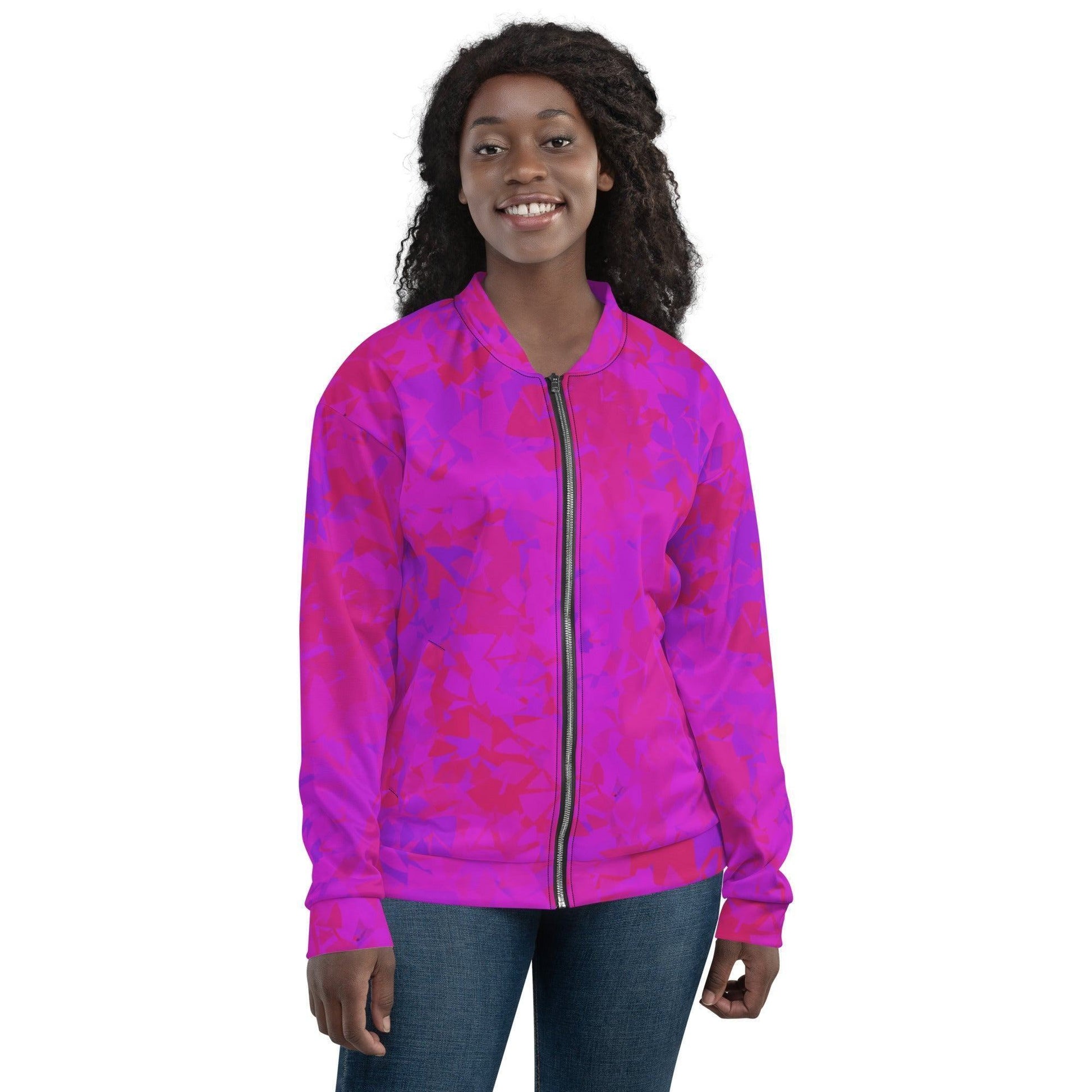 Pink Crystal Bomberjacke Bomberjacke 79.99 abgesetzte, Begleiter, Bomberjacke, casual, Crystal, Damen, elastische, Fleece, Frau, gebürstetem, Have, Herren, Innenseite, Kleidungsstück, Kristall, Mann, Must, Nackenband, Outfit, Passform, Pink, Polyester, praktisch, Reißverschluss, robustes, Silbener, stilvoll, Stoff, streetwear, Taille, Taschen, Unisex, vielseitiger, YKK, Überwendlichnähte JLR Design