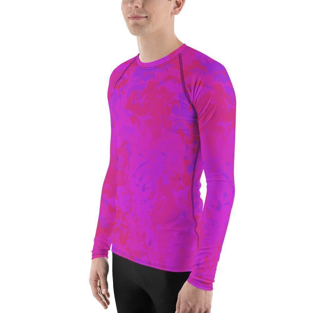 Pink Crystal Herren Rash Guard Rash Guard 59.99 4-Wege, Atmungsaktiv, bequem, Crystal, Elastan, Flachnaht, Guard, Hautschutz, Kompression, Kristall, Langarmshirt, Männermode, Outdoor, Pink, Polyester, Rash, rosa, Sand, Schwimmen, Sonnenschutz, Sportbekleidung, Strandmode, Stretchstoff, Surfen, trocknend, Wassersport, Wind JLR Design