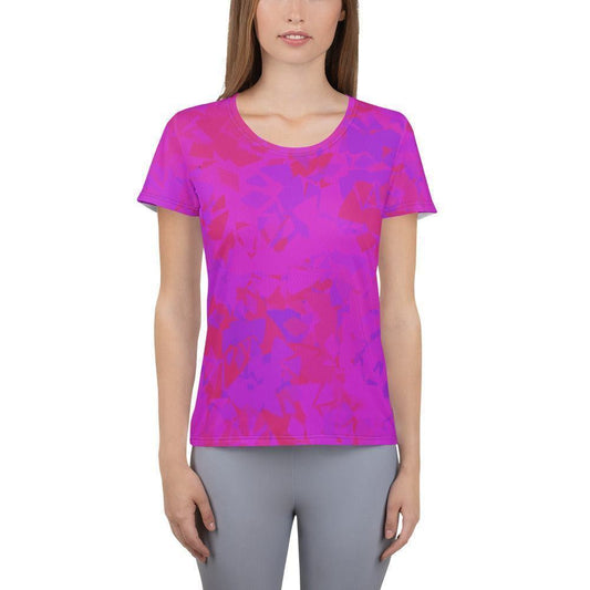 Pink Crystal Sport-T-Shirt für Damen -- Pink Crystal Sport-T-Shirt für Damen - XS Sport T-Shirt | JLR Design