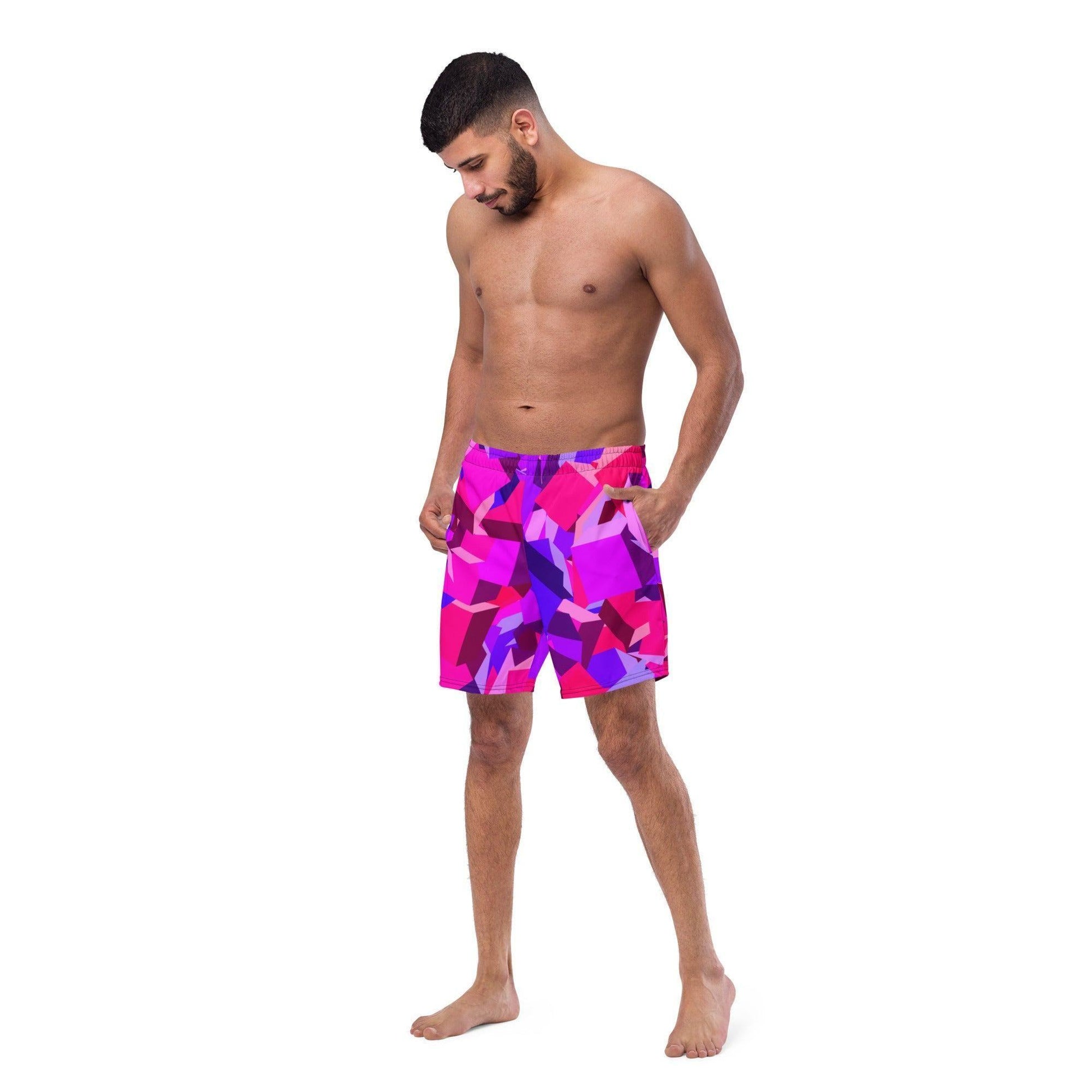 Pink Cube Herren Badehosen Badehose 64.99 Badehose, Badevergnügen, cube, einfarbig, Elastan, Herren, Hüftband, Innenfutter, Komfort, Kordelzug, Mann, Männer, Passform, Pink, Polyester, Pool, recycelt, Scheuerschutz, See, trocknend, würfel JLR Design