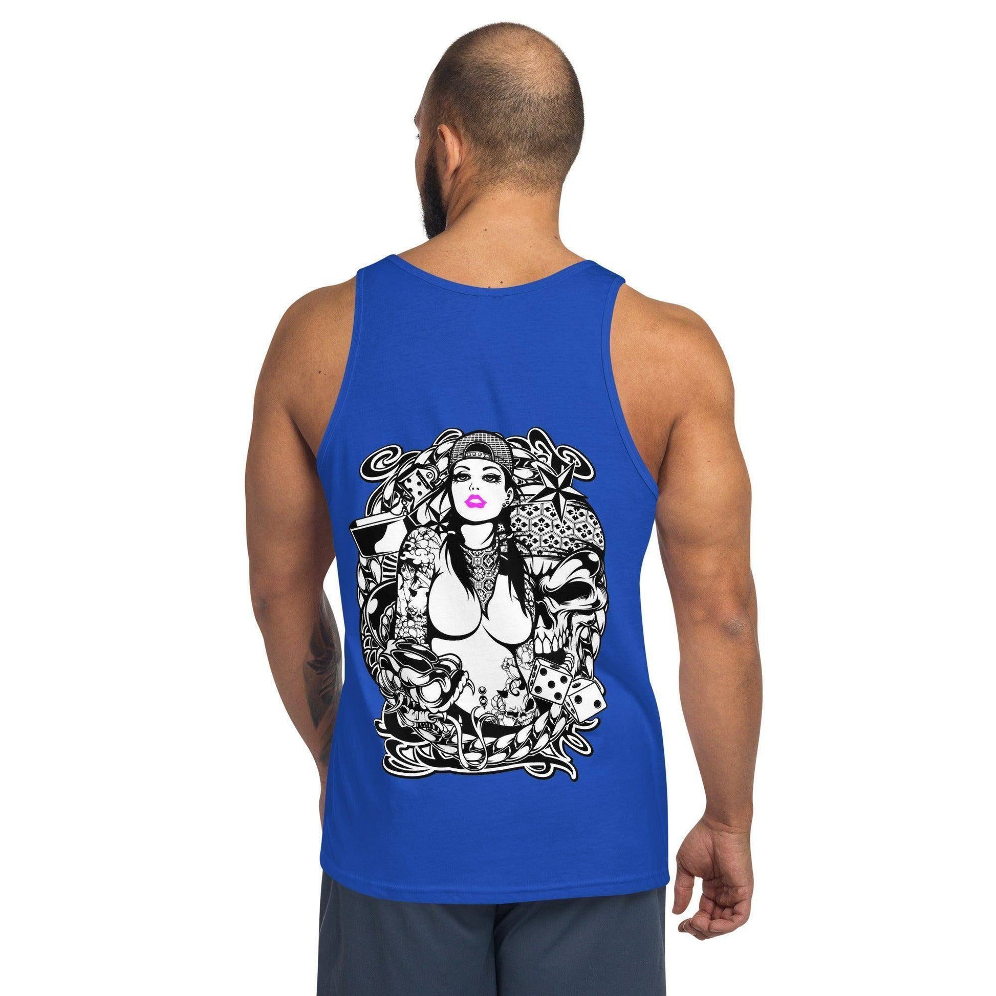 Pink Lips Herren Tank Top Tank Top JLR Design