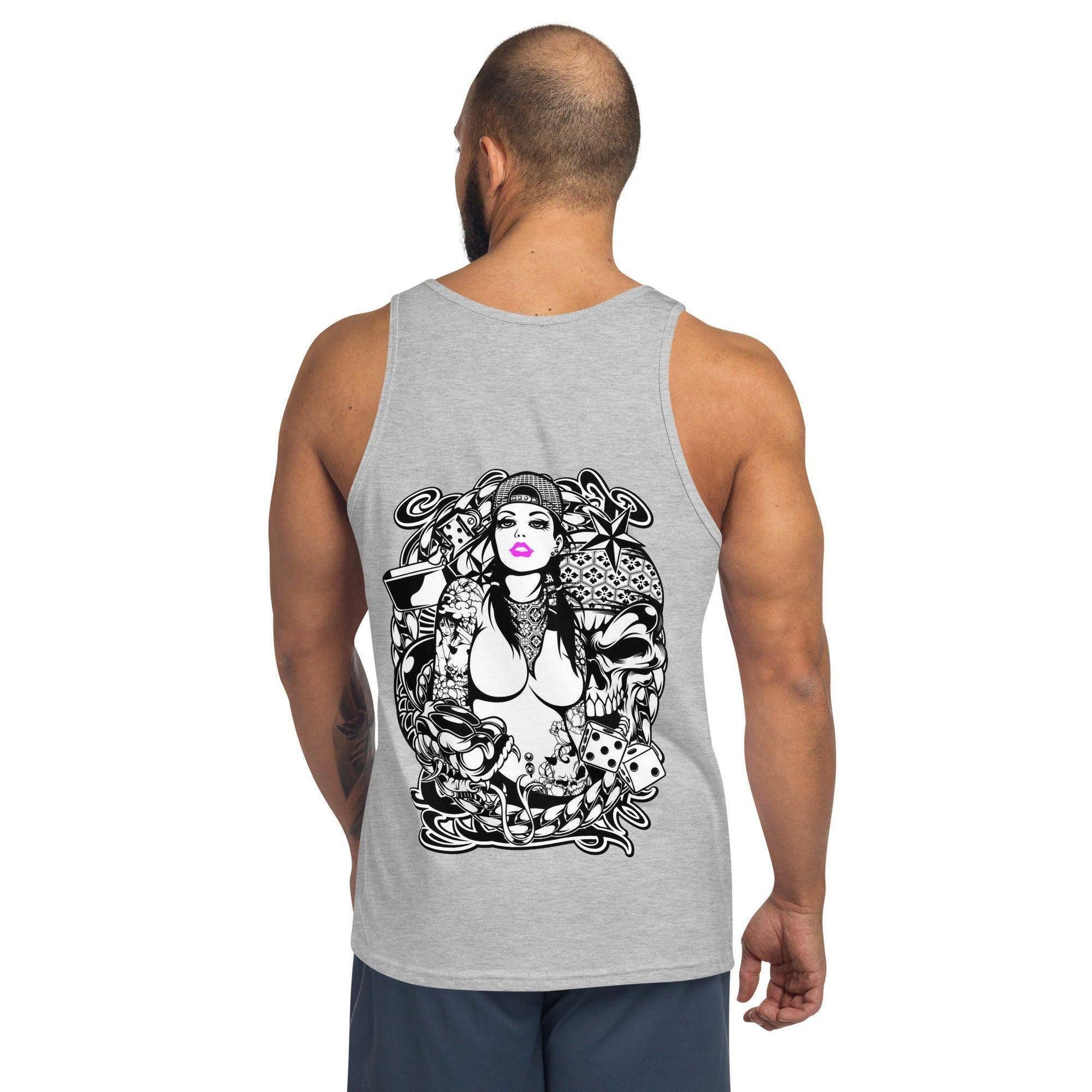 Pink Lips Herren Tank Top Tank Top JLR Design