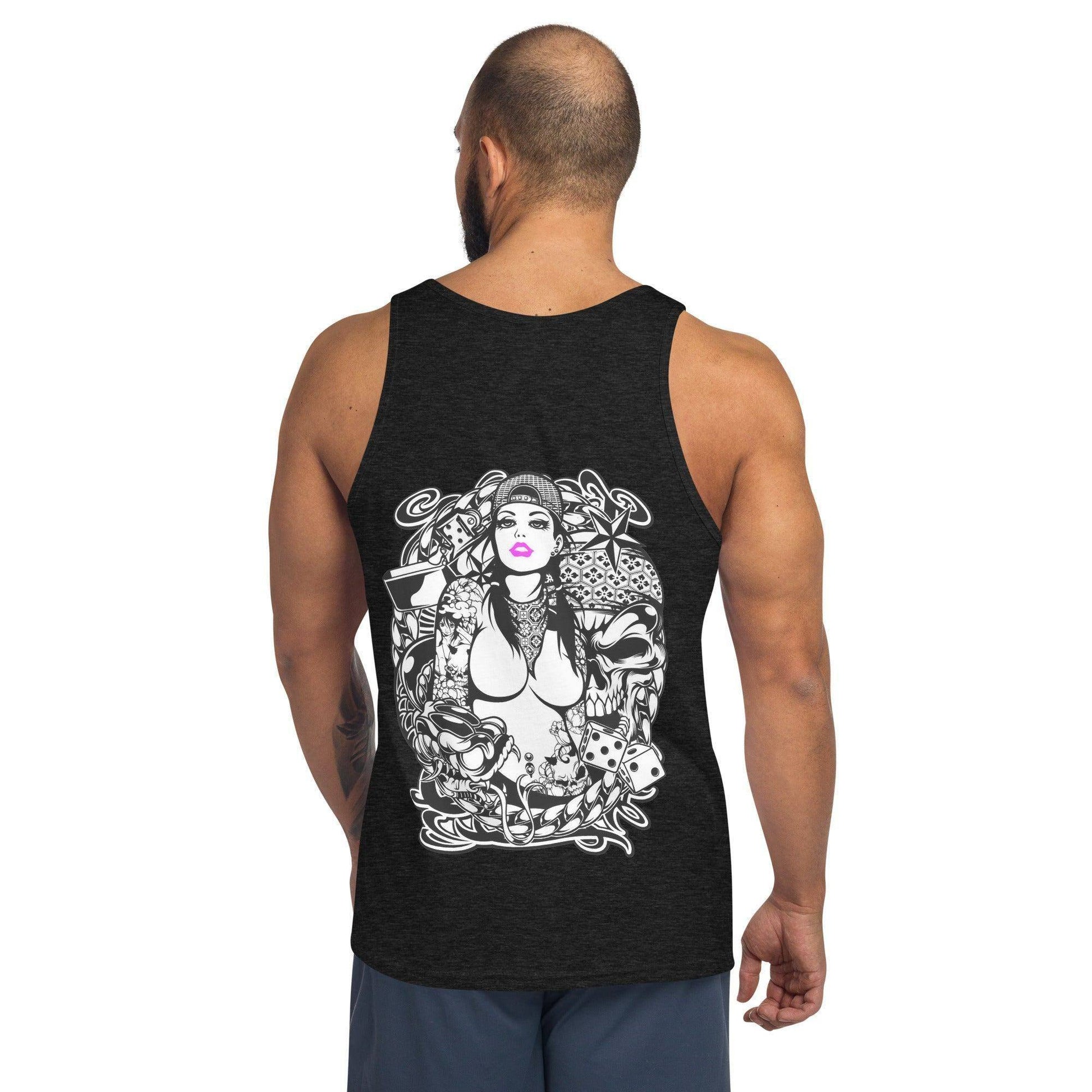 Pink Lips Herren Tank Top Tank Top JLR Design