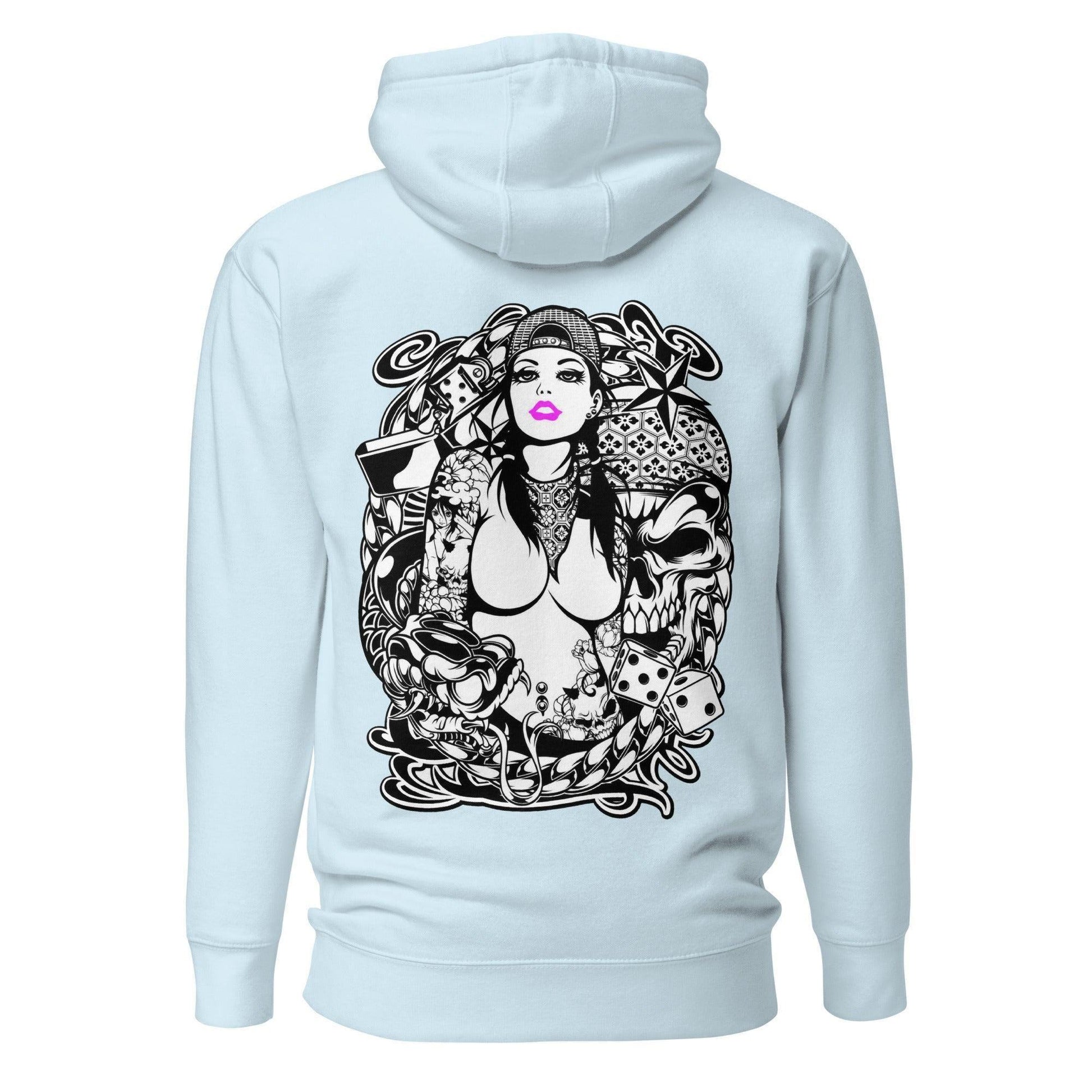 Pink Lips Hoodie Hoodie JLR Design
