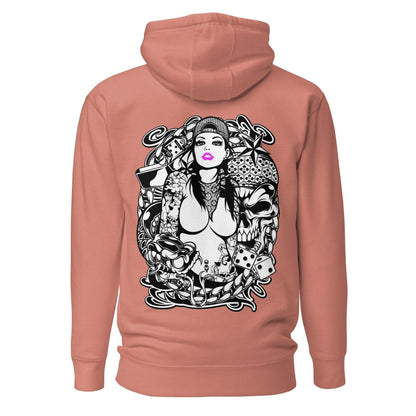 Pink Lips Hoodie Hoodie JLR Design