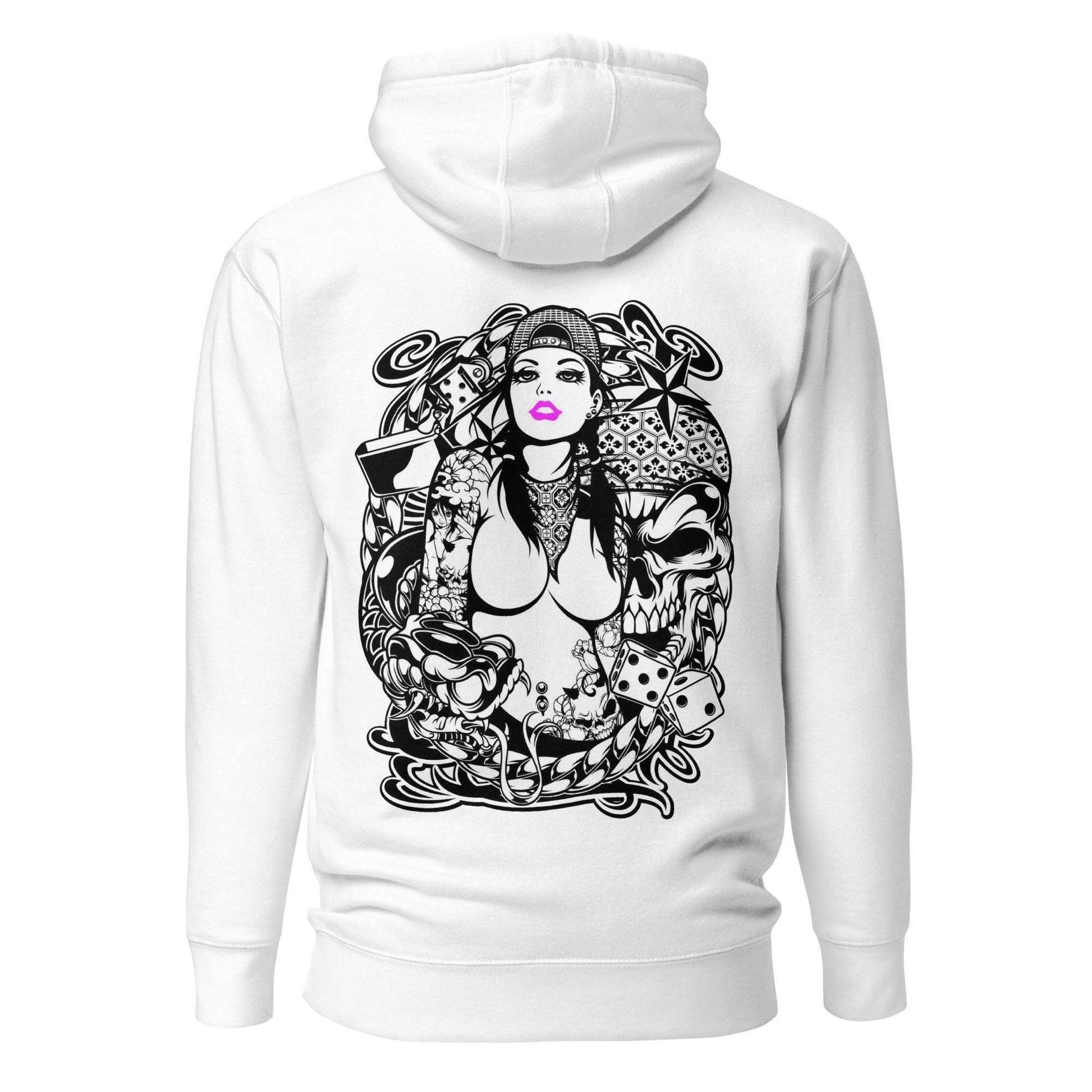 Pink Lips Hoodie Hoodie JLR Design