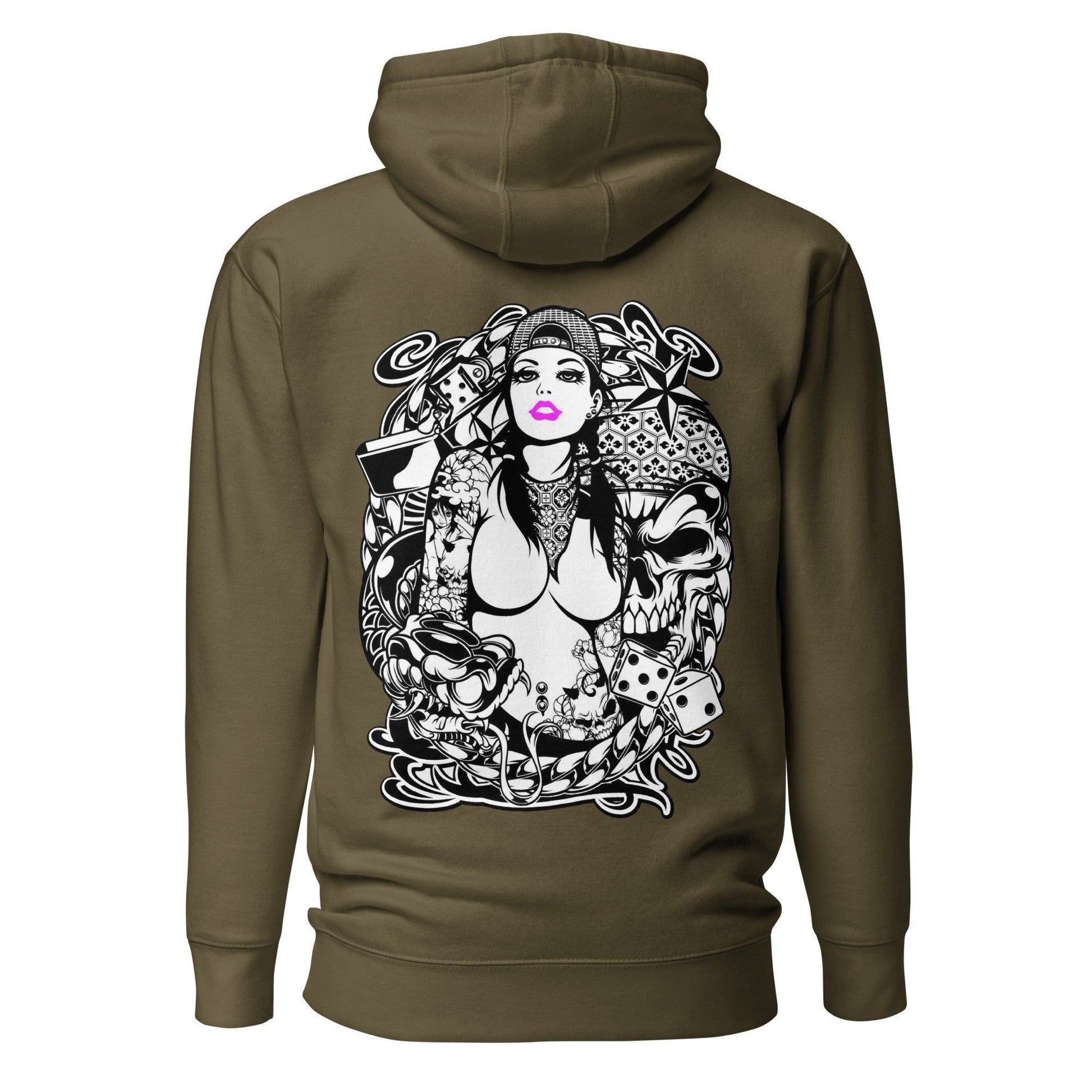 Pink Lips Hoodie Hoodie JLR Design