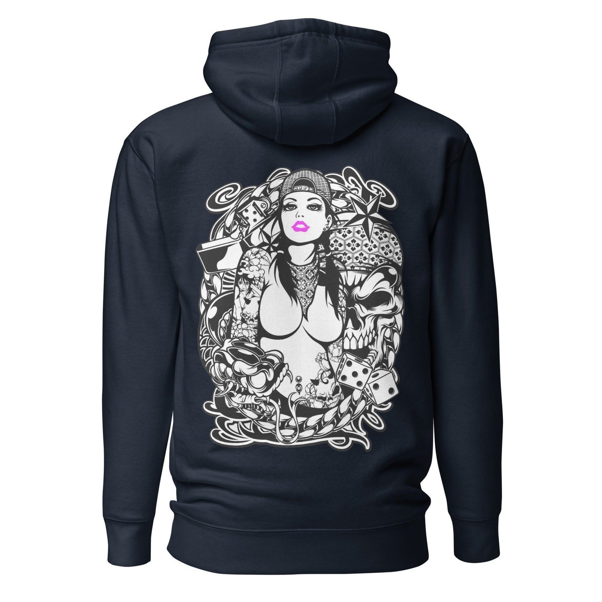 Pink Lips Hoodie Hoodie JLR Design