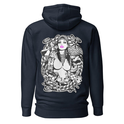 Pink Lips Hoodie Hoodie JLR Design