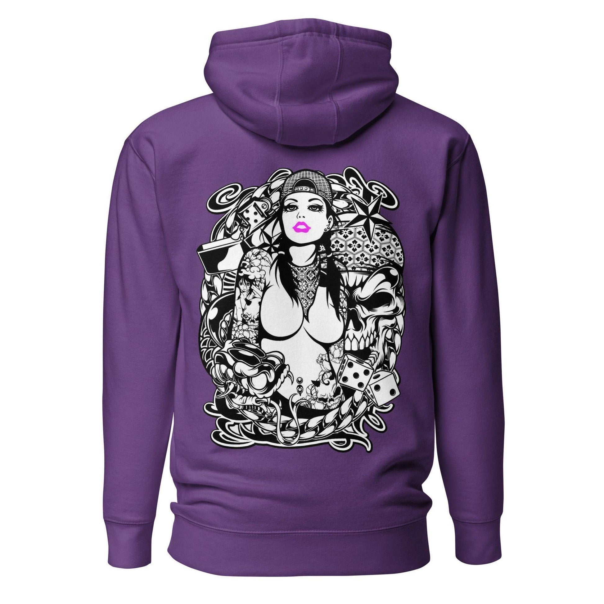 Pink Lips Hoodie Hoodie JLR Design