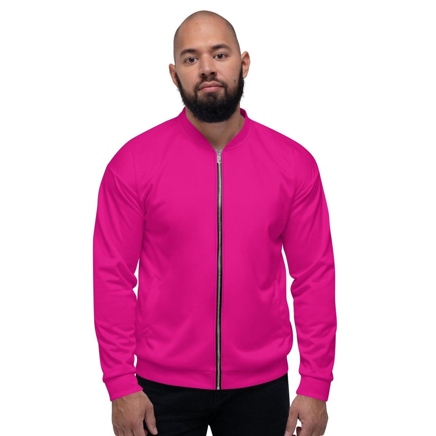 Pinke Bomberjacke Bomberjacke 74.99 abgesetzte, Begleiter, Bomberjacke, casual, Damen, elastische, Fleece, Frau, gebürstetem, Have, Herren, Innenseite, Kleidungsstück, Mann, Must, Nackenband, Outfit, Passform, Pink, Polyester, praktisch, Red, Reißverschluss, robustes, Rot, Silbener, stilvoll, Stoff, streetwear, Taille, Taschen, Unisex, vielseitiger, Violet, YKK, Überwendlichnähte JLR Design