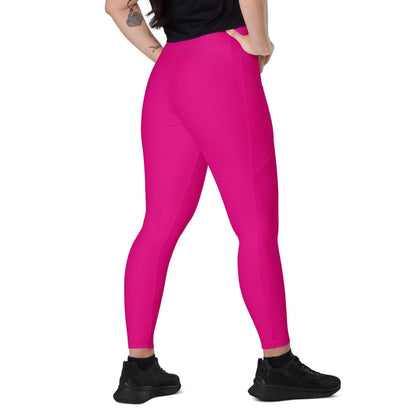 Pinke Damen V-Bund Leggings mit Taschen V-Bund Leggings 59.99 1 Tasche auf jeder Seite, atmungsaktives Material, Damen, Design, einfarbig, Elastan, Fashion, Hoch tailliert, hoher Tragekomfort, Komfort, Medium, Mode, OEKOTEX100, Outfit, pink, Polyester, Red, rot, schmeichelhafter Schnitt, Style, UPF50, V-Bund Leggings, Violet JLR Design