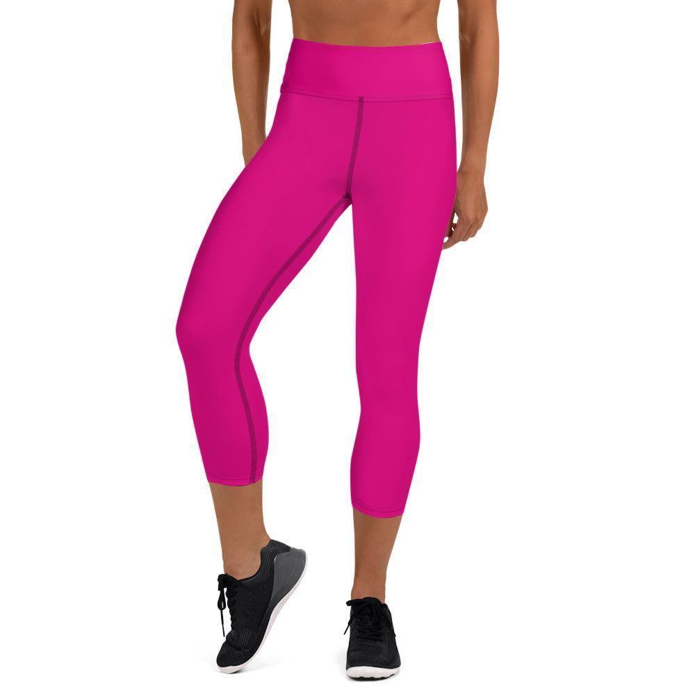 Pinke Damen Yoga Capri Leggings Yoga Capri Leggings 49.99 Bewebungsfreiheit, Bewegung, Bund, Capri, Damen, Design, einfarbig, Elastan, Fashion, Fitness, Fitnessstudio, Flacher, Gummizug, Gym, hochwertig, Körper, Leggings, Material, medium, Mode, Polyester, red, Saum, Session, Sport, Streetwear, Style, USF50, Vier-Wege-Stretch, violet, Wadenlang, Yoga JLR Design