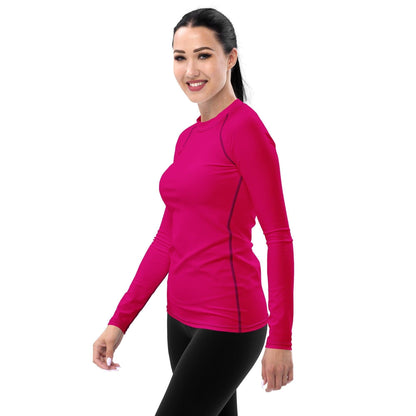 Pinkes Damen Rash Guard Rash Guard 54.99 4-Wege, Atmungsaktiv, Badebekleidung, bequem, einfarbig, Elastan, Feminin, Flachnaht, Guard, Hautschutz, Kompression, Langarm, Langarmshirt, Medium, Männermode, Outdoor, pink, Polyester, Rash, Red, rot, Sand, Schwimmen, Sonnenschutz, Sportbekleidung, Strandmode, Stretchstoff, Surfen, trocknend, Violet, Wassersport, Wind JLR Design