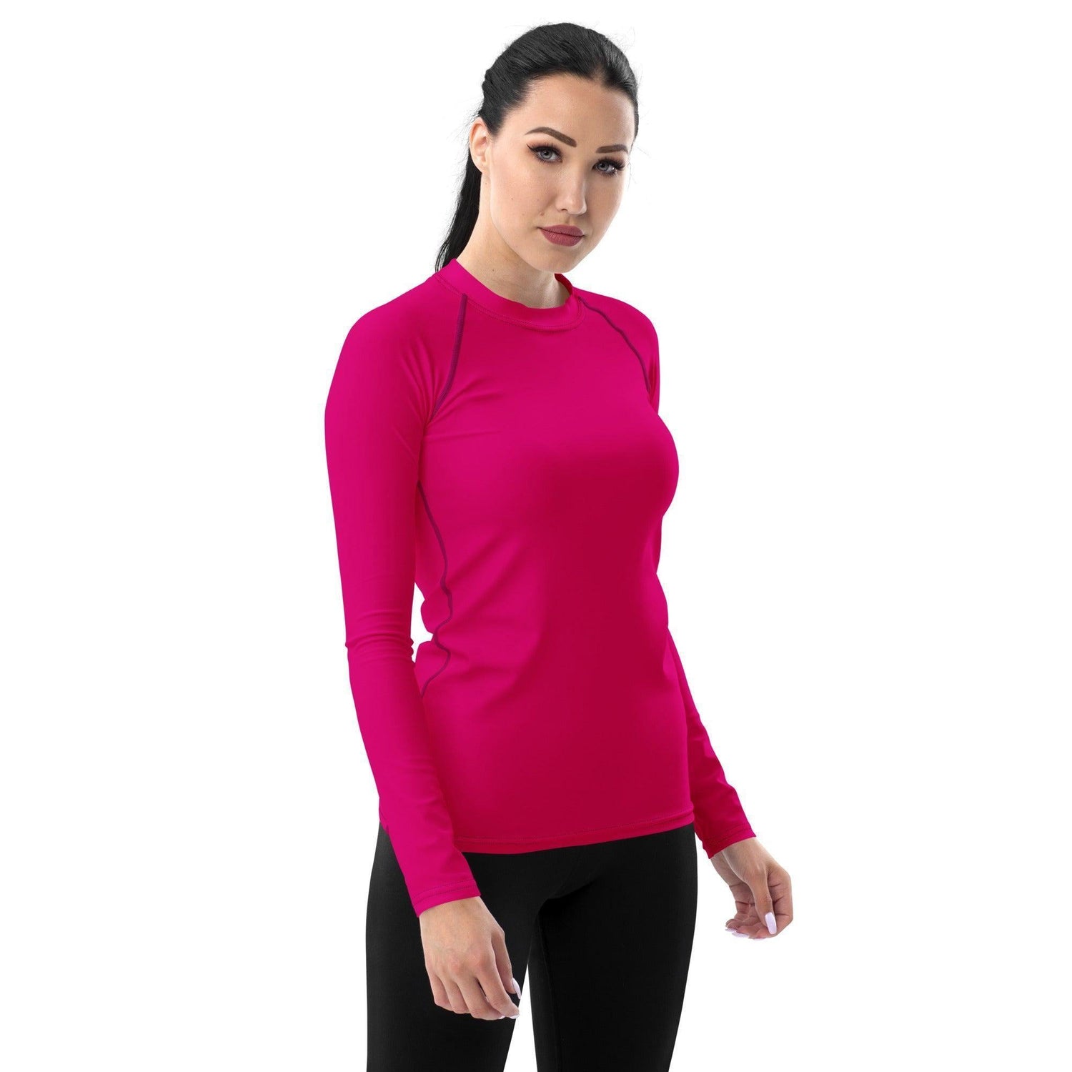 Pinkes Damen Rash Guard Rash Guard 54.99 4-Wege, Atmungsaktiv, Badebekleidung, bequem, einfarbig, Elastan, Feminin, Flachnaht, Guard, Hautschutz, Kompression, Langarm, Langarmshirt, Medium, Männermode, Outdoor, pink, Polyester, Rash, Red, rot, Sand, Schwimmen, Sonnenschutz, Sportbekleidung, Strandmode, Stretchstoff, Surfen, trocknend, Violet, Wassersport, Wind JLR Design