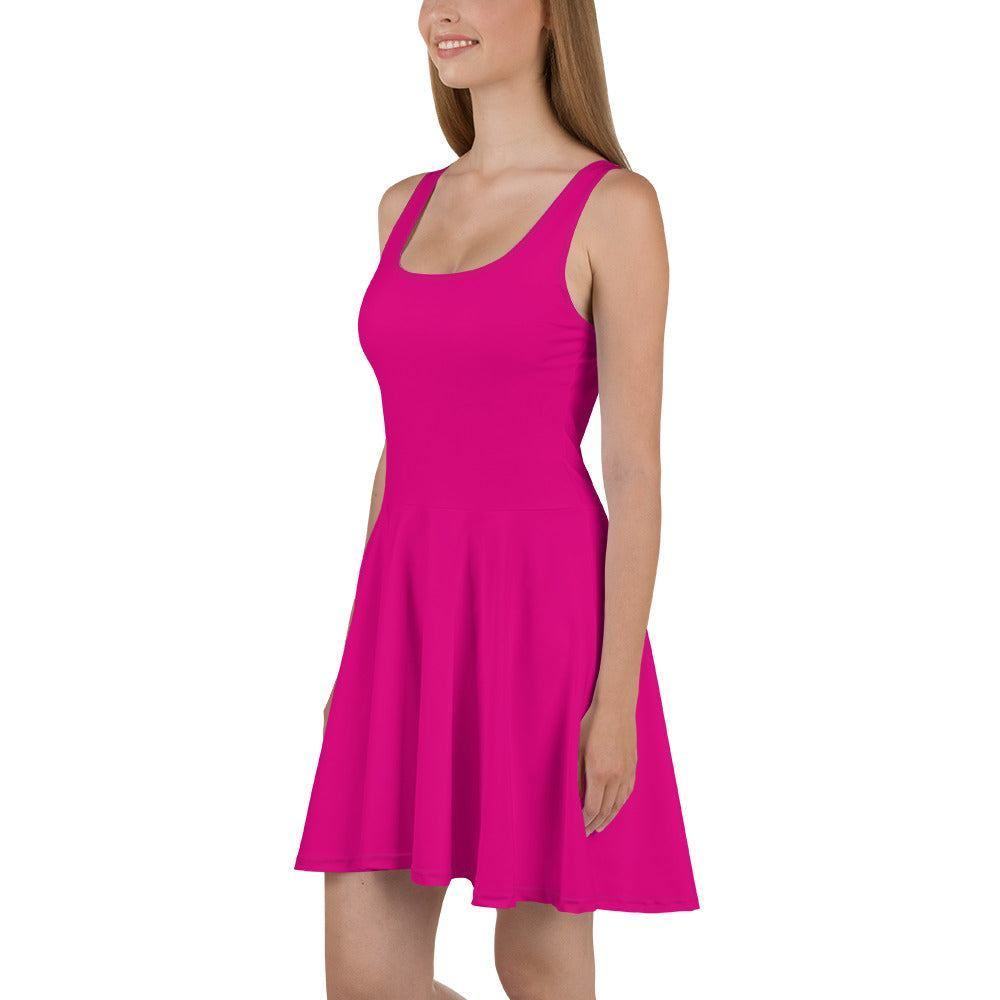 Pinkes Skater Kleid Skater Kleid 56.99 ausgestellt, ausgestellter, Dame, Damen, einfarbig, Elastan, Frau, Frauen, Freizeit, Glatter, Kleid, Medium, Mitte, mittellanger, Muster, Nähte, Overlock, Pattern, Polyester, Red, Rock, Saum, schmeichelhaft, Skater, Sport, Stoff, trendy, Violet, Weiblich, wühlfühlend, Überdeck JLR Design