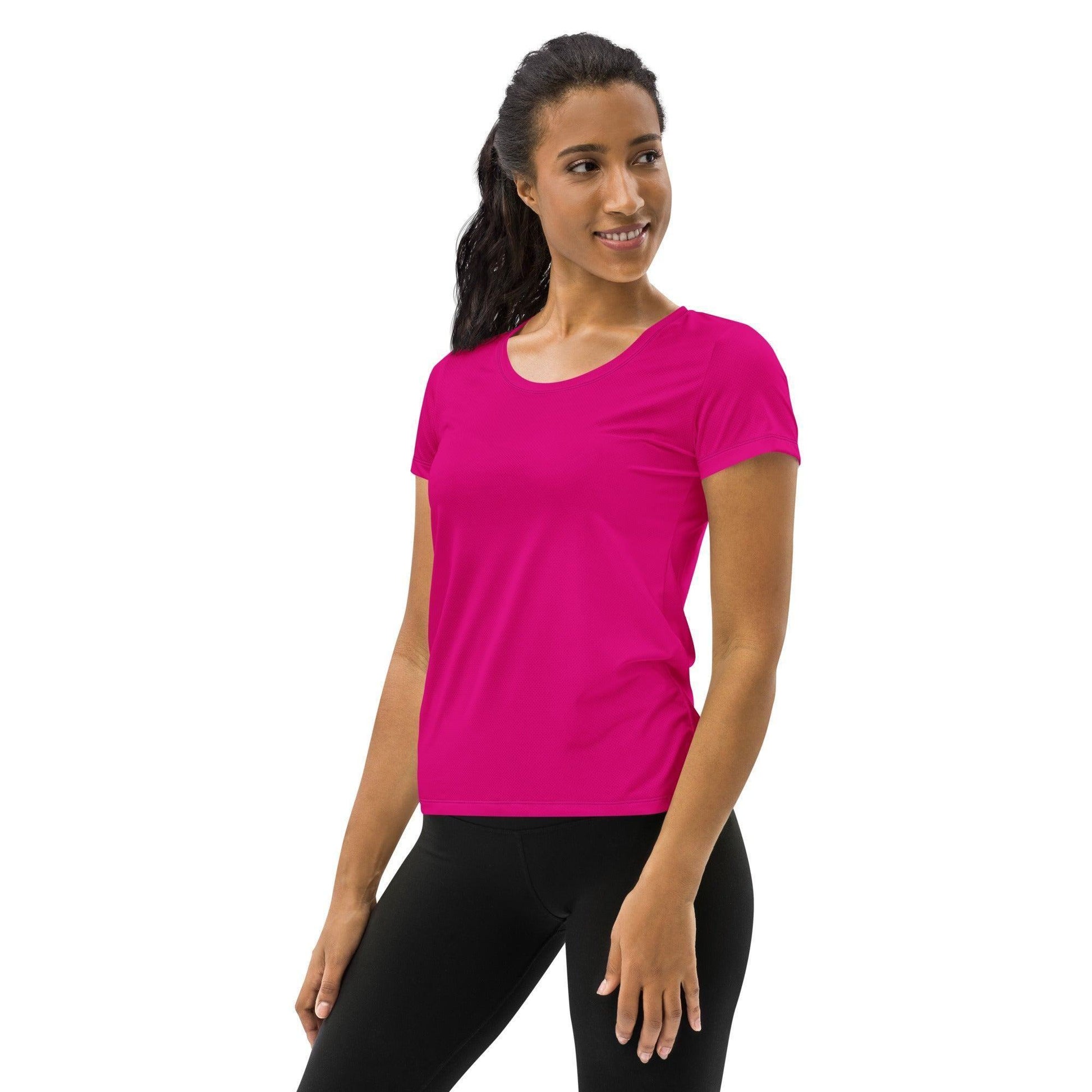 Pinkes Sport T-Shirt für Damen Sport T-Shirt JLR Design