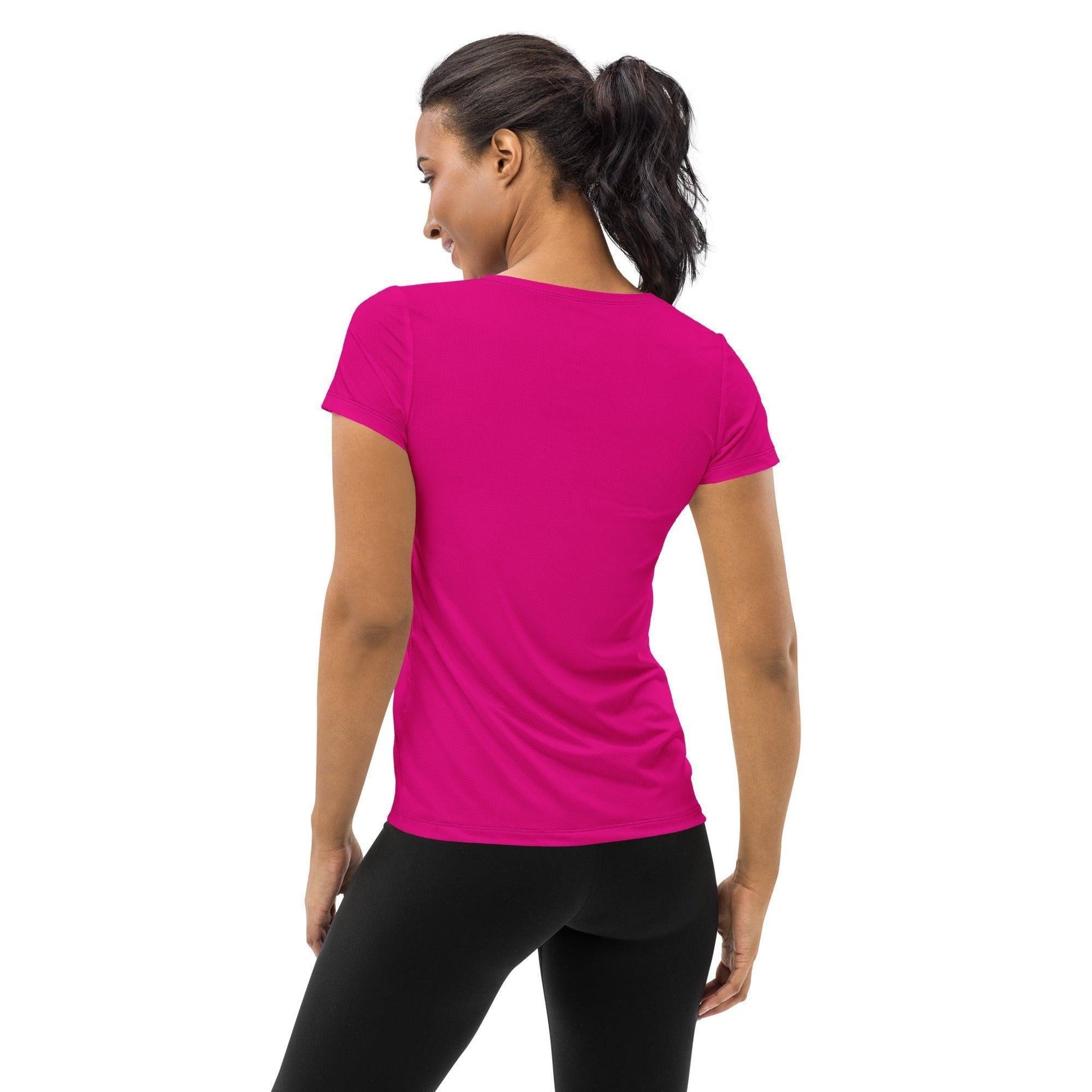 Pinkes Sport T-Shirt für Damen Sport T-Shirt JLR Design
