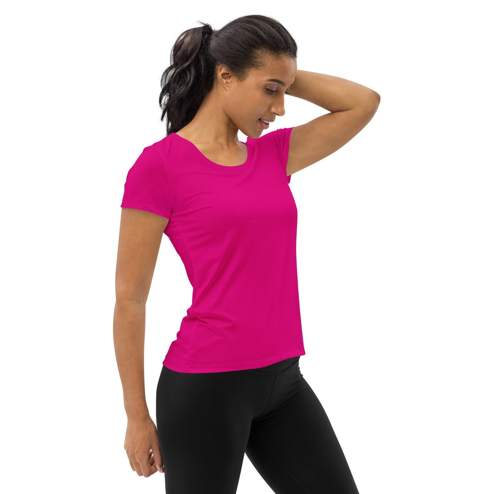 Pinkes Sport T-Shirt für Damen Sport T-Shirt JLR Design