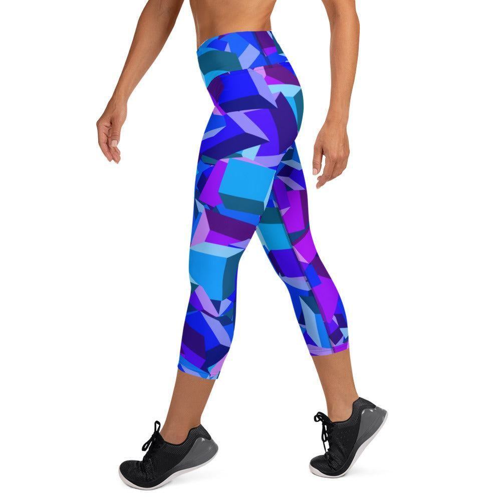 Purple Cube Damen Yoga Capri Leggings Yoga Capri Leggings 54.99 Bewebungsfreiheit, Bewegung, Bund, Capri, cube, Damen, Design, einfarbig, Elastan, Fashion, Fitness, Fitnessstudio, Flacher, Gummizug, Gym, hochwertig, Körper, Leggings, lila, Material, Mode, Polyester, purple, Saum, Session, Sport, Streetwear, Style, USF50, Vier-Wege-Stretch, Wadenlang, würfel, Yoga JLR Design