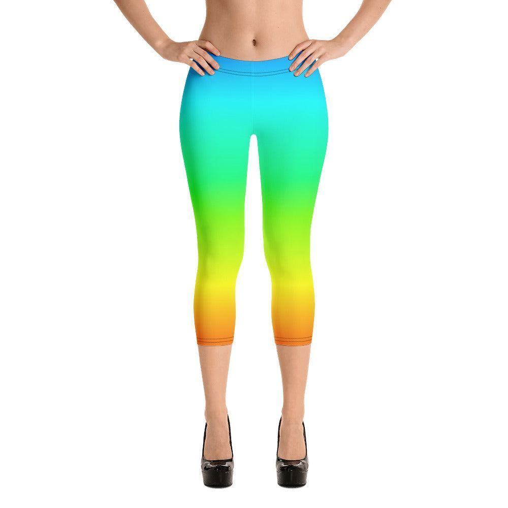 Rainbow Damen Capri Leggings Capri Leggings 54.99 Alltag, bequem, Capri, Damen, Design, einfarbig, Elastan, enganliegend, entspannen, Leggings, Mikrofasergarn, Mode, modisch, Outdoor, Passform, Polyester, Rainbow, regenboge, Sport, Stil, Style, USF50, verkürzt, vielseitig, Vier-Wege-Stretch JLR Design