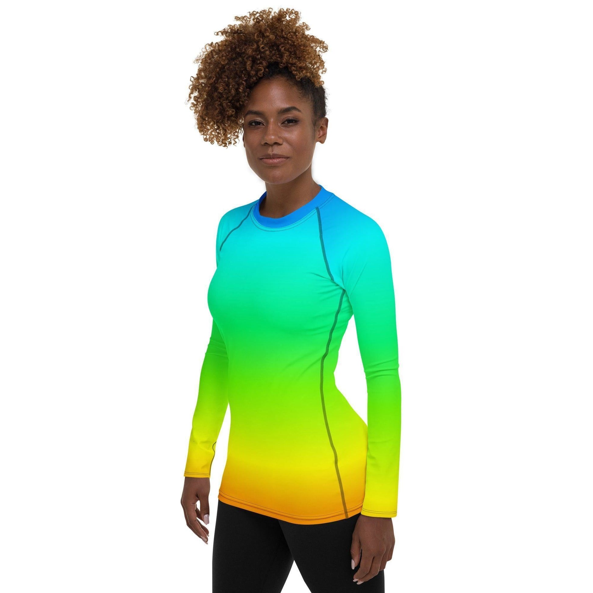 Rainbow Damen Rash Guard -- Rainbow Damen Rash Guard - undefined Rash Guard | JLR Design