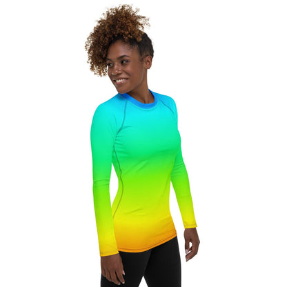 Rainbow Damen Rash Guard Rash Guard 59.99 4-Wege, Atmungsaktiv, Badebekleidung, bequem, einfarbig, Elastan, Feminin, Flachnaht, Guard, Hautschutz, Kompression, Langarm, Langarmshirt, Männermode, Outdoor, Polyester, Rainbow, Rash, Regenbogen, Sand, Schwimmen, Sonnenschutz, Sportbekleidung, Strandmode, Stretchstoff, Surfen, trocknend, Wassersport, Wind JLR Design