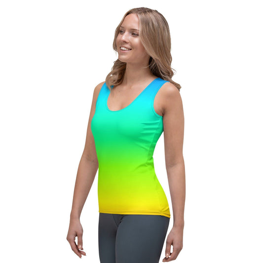 Rainbow Damen Tank Top Tank Top 44.99 aktiv, angenehmes, atmungsaktiv, Ausschnitt, betont, Bewegungsfreiheit, breite, Damen, Elastan, enganliegend, Farben, Fashion, Figur, Fitness, Frauen, Gym, Look, Mikrofasergarn, Mode, Muscle, Musthave, Outfit, Polyester, Rainbow, Regenbogen, Sommer, Style, Tank, Top, Tragegefühl, Training, Träger, verschiedene JLR Design