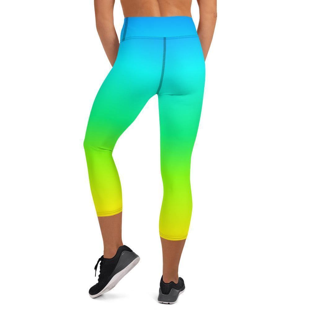 Rainbow Damen Yoga Capri Leggings Capri Yoga Leggings 54.99 Bewebungsfreiheit, Bewegung, Bund, Capri, Damen, Design, einfarbig, Elastan, Fashion, Fitness, Fitnessstudio, Flacher, Gummizug, Gym, hochwertig, Körper, Leggings, Material, Mode, Polyester, Rainbow, regenbogen, Saum, Session, Sport, Streetwear, Style, USF50, Vier-Wege-Stretch, Wadenlang, Yoga JLR Design