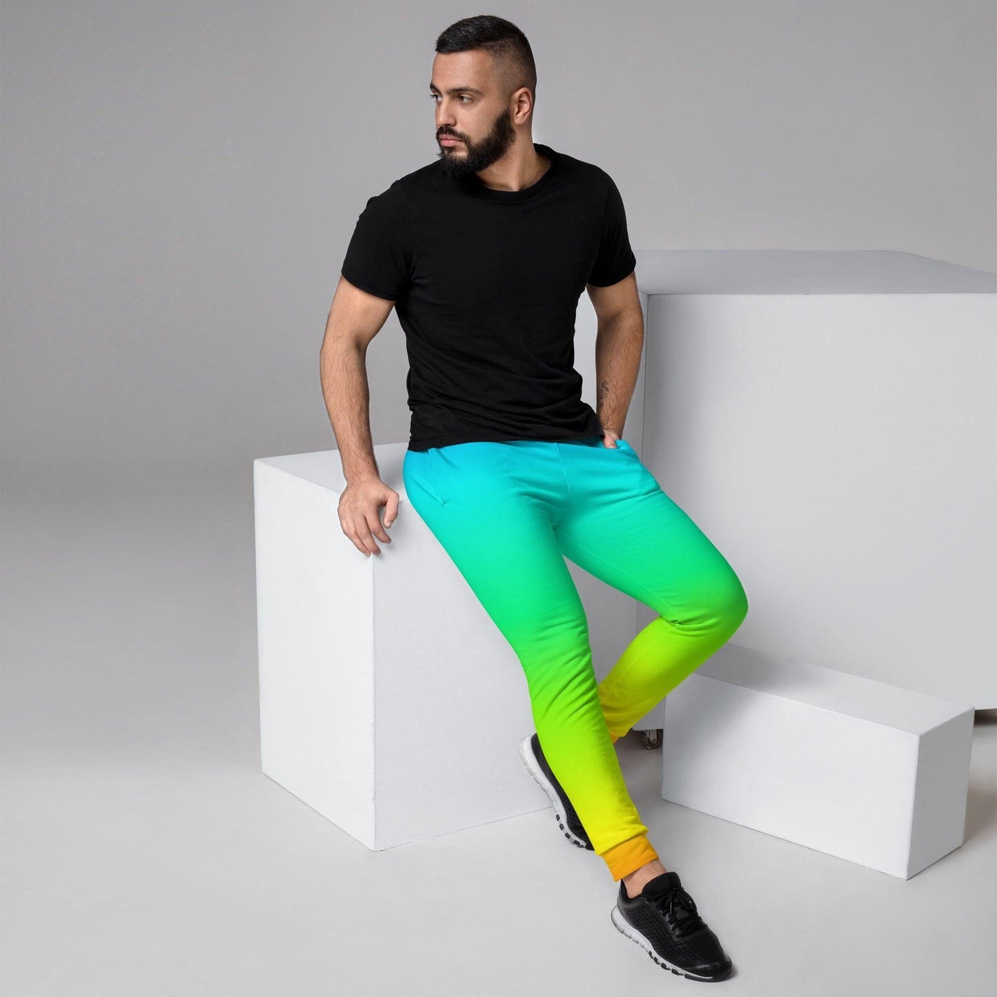 Rainbow Herren Jogginghose Jogginghose 66.99 atmungsaktiv, Baumwolle, Bündchen, Elastan, Fitness, Fleece, Gym, Herren, Jogginghose, Kordelzug, Mann, Männer, OEKOTEX100, Passform, Passoform, Polyester, Rainbow, regenbogen, Relaxen, schlanke, Sport, Taschen, Tragekomfort JLR Design