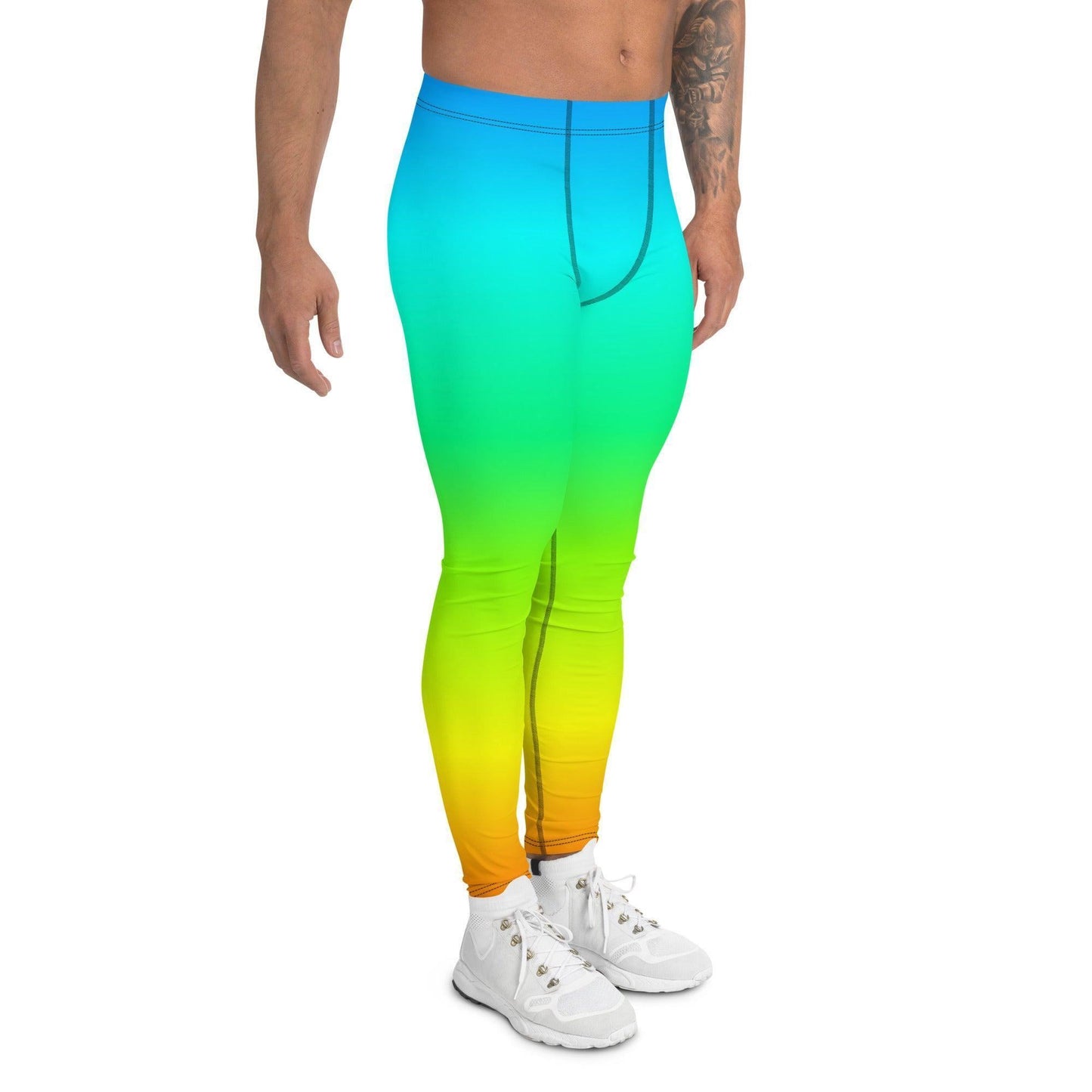 Rainbow Herren Leggings Leggings 59.99 aktiv, anliegend, atmungsaktiv, bequem, Bewegungsfreiheit, Bund, dehnbahr, Design, einfarbig, Elastan, Fashion, Fitness, funktional, Herrenleggings, Laufen, Leggings, Mann, modebewusst, Passform, Polyester, Rainbow, Regenbogen, Sport, Sportbekleidung, Style, Tragegefühl, Training, USF50+, Yoga JLR Design