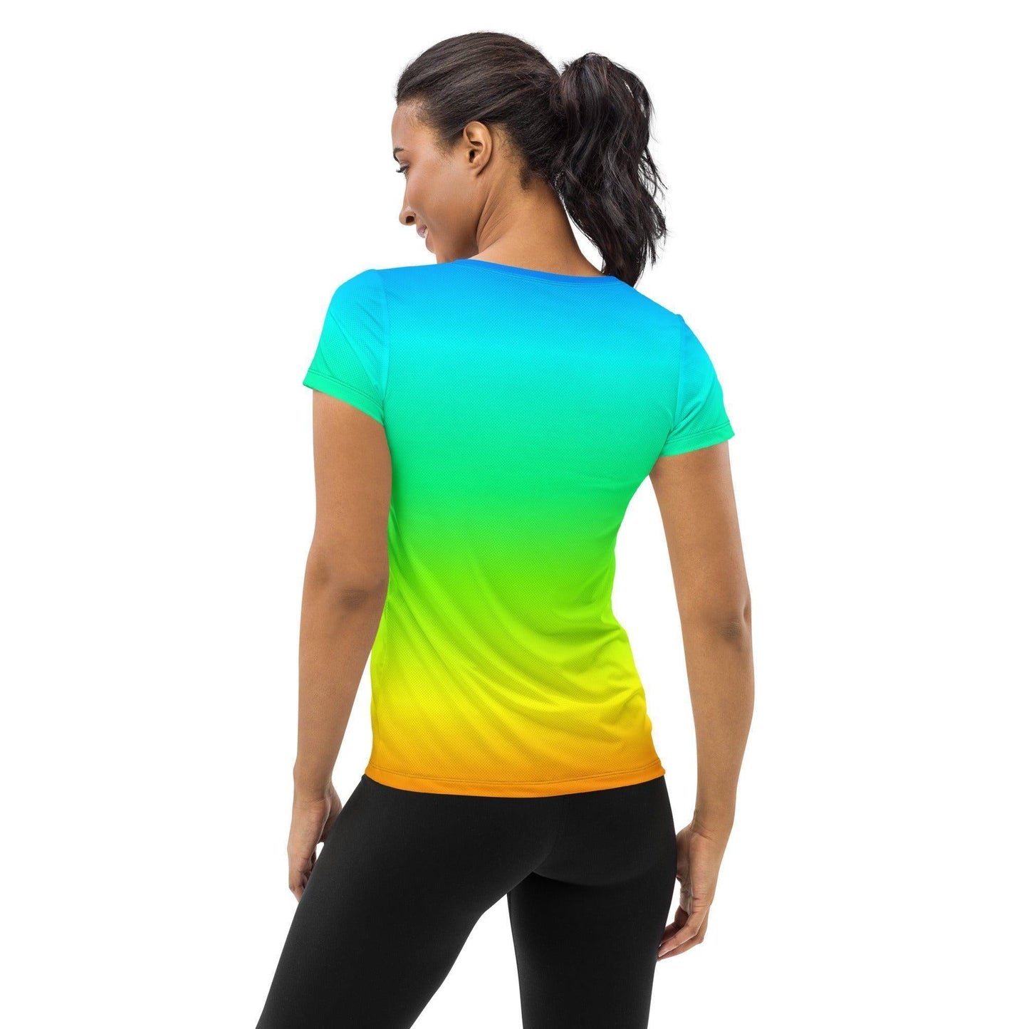 Rainbow Sport-T-Shirt für Damen Sport T-Shirt JLR Design