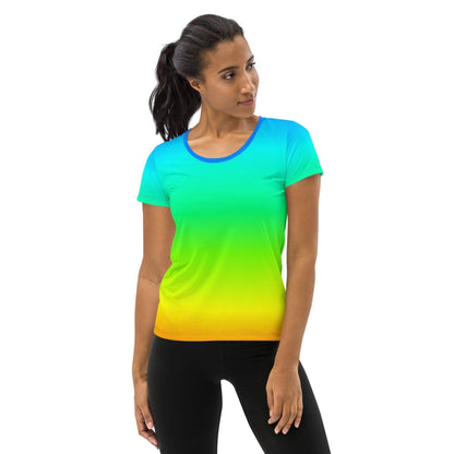 Rainbow Sport-T-Shirt für Damen Sport T-Shirt JLR Design