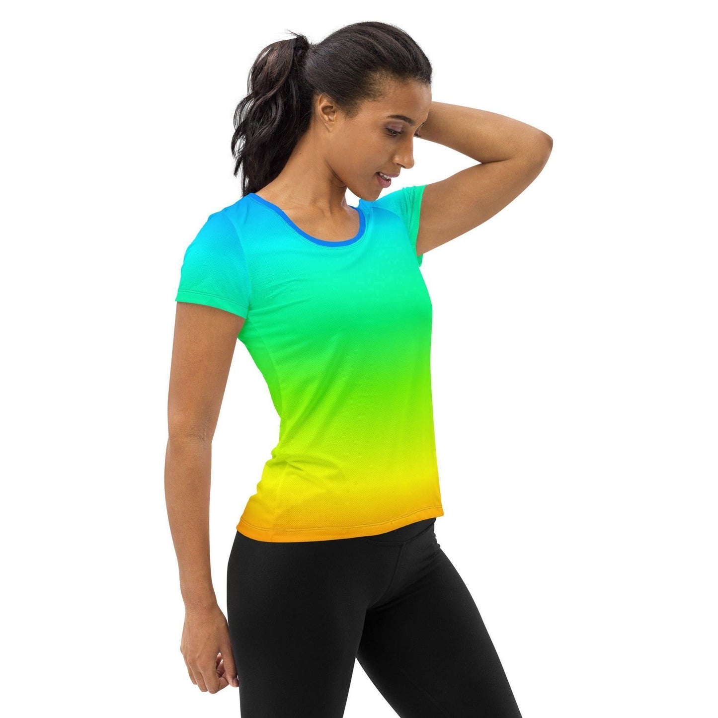 Rainbow Sport-T-Shirt für Damen Sport T-Shirt JLR Design