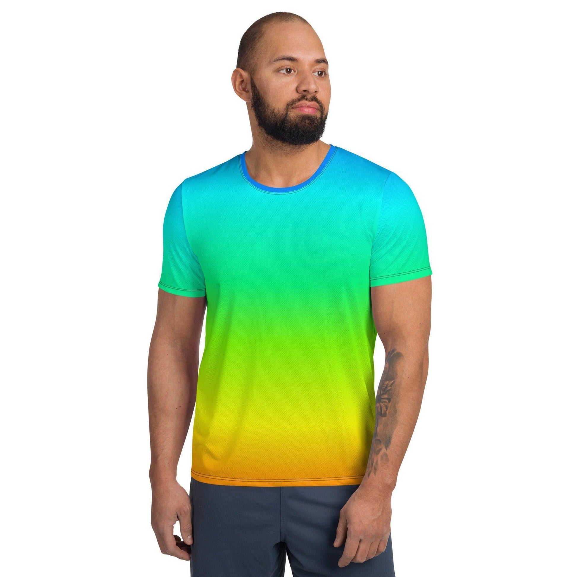 Rainbow Sport-T-Shirt für Herren Sport T-Shirt JLR Design