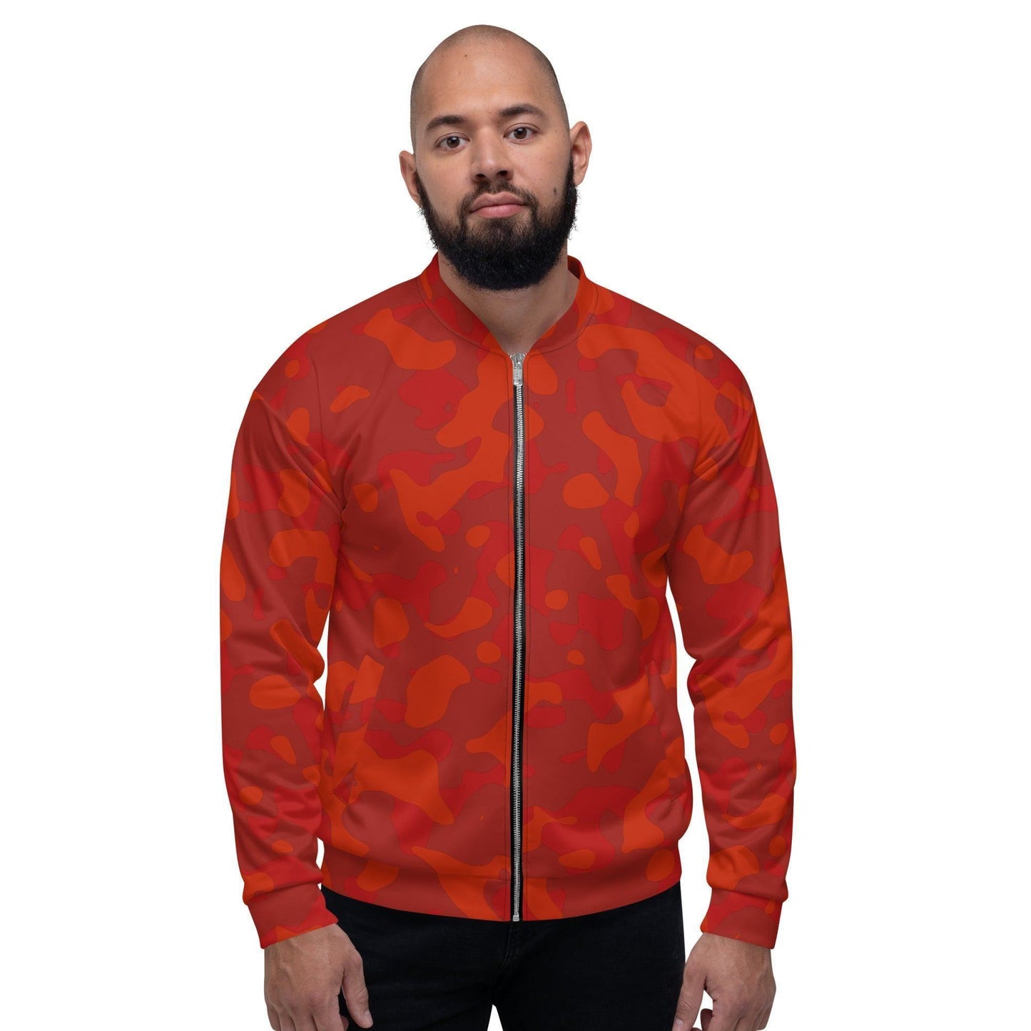 Red Camouflage Bomberjacke Bomberjacke 79.99 abgesetzte, Begleiter, Bomberjacke, Camo, Camouflage, casual, Damen, elastische, Fleece, Frau, gebürstetem, Have, Herren, Innenseite, Kleidungsstück, Mann, Must, Nackenband, orange, Outfit, Passform, Pattern, Polyester, praktisch, red, Reißverschluss, robustes, rot, Silbener, stilvoll, Stoff, streetwear, Taille, Tarnmuster, Taschen, Unisex, vielseitiger, YKK, Überwendlichnähte JLR Design