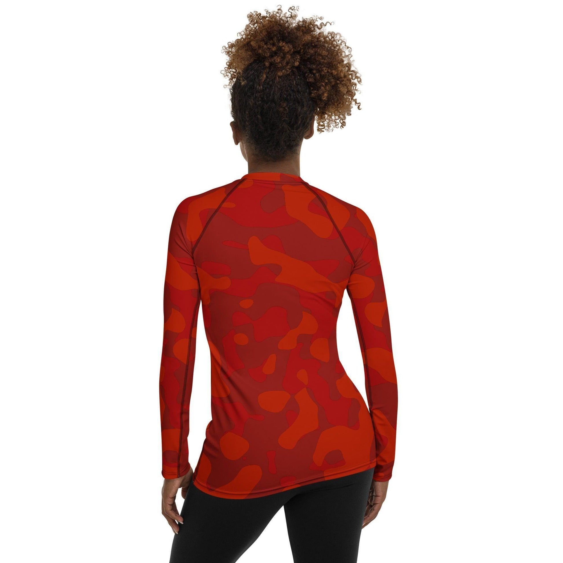 Red Camouflage Damen Rash Guard Rash Guard 59.99 4-Wege, Atmungsaktiv, bequem, Camo, Camouflage, Design, Elastan, Fashion, Flachnaht, Guard, Hautschutz, Kompression, Langarmshirt, Mode, Männermode, Outdoor, Pattern, Polyester, Rash, Red, rot, Sand, Schwimmen, Sonnenschutz, Sportbekleidung, Strandmode, Stretchstoff, Style, Surfen, Tarnmuster, trocknend, Wassersport, Wind JLR Design