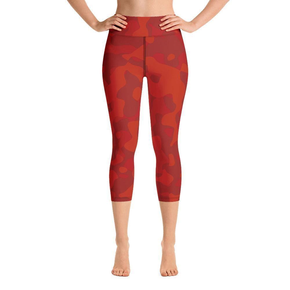 Red Camouflage Damen Yoga Capri Leggings Yoga Capri Leggings 54.99 Bewebungsfreiheit, Bewegung, Bund, Camo, Camouflage, Capri, Damen, Design, Elastan, Fashion, Fitness, Fitnessstudio, Flacher, Gummizug, Gym, hochwertig, Körper, Leggings, Material, Mode, Pattern, Polyester, Red, rot, Saum, Session, Sport, Streetwear, Style, Tarnmuster, USF50, Vier-Wege-Stretch, Wadenlang, Yoga JLR Design