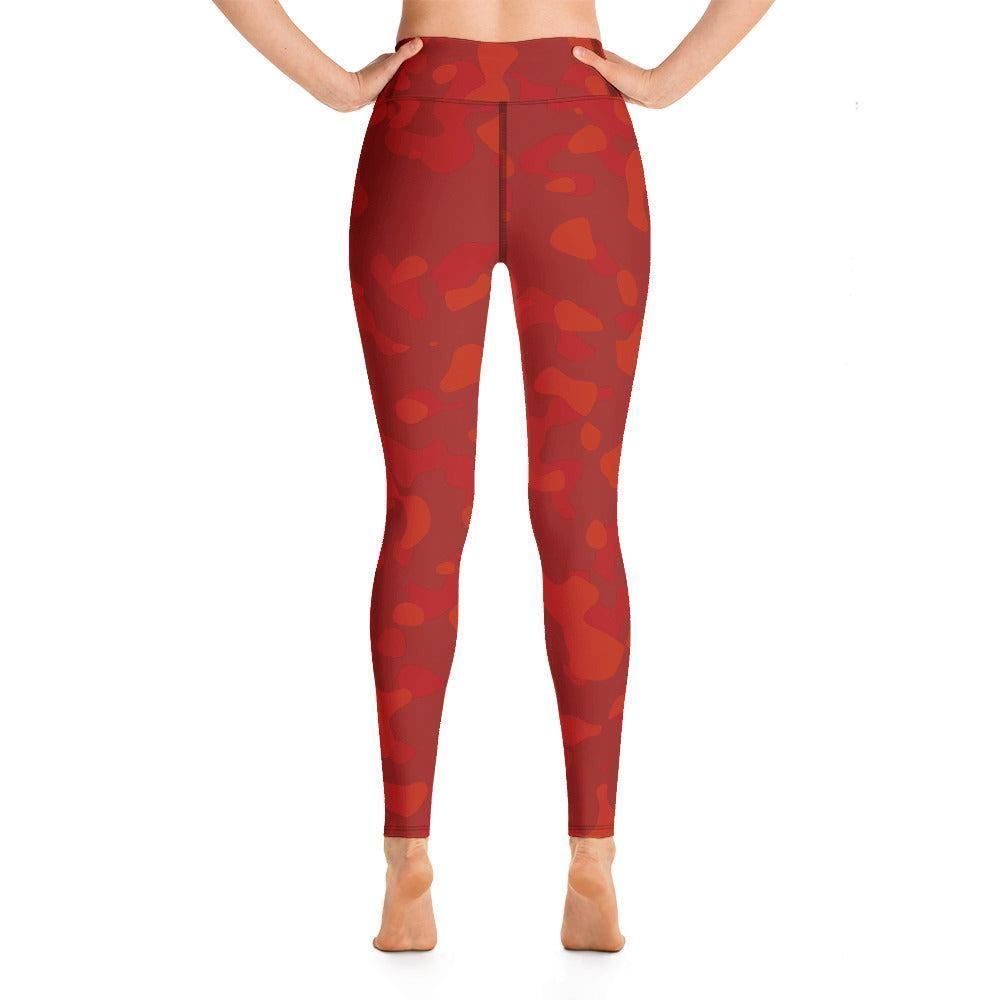 Red Camouflage Damen Yoga Leggings Yoga Leggings 59.99 atmungsaktiv, Camo, Camouflage, Damen, Design, Elastan, Fitness, Flexibilität, fließend, gleiten, Gummizug, High, Hüftbewegungen, kompression, Leggings, Mikrofasergarn, Muster, Pattern, Polyester, Posen, red, rot, Schutzfaktor, Sport, Stretch, Studio, stylisch, UV, Vier-Wege-Stretch, Waist, Yoga JLR Design