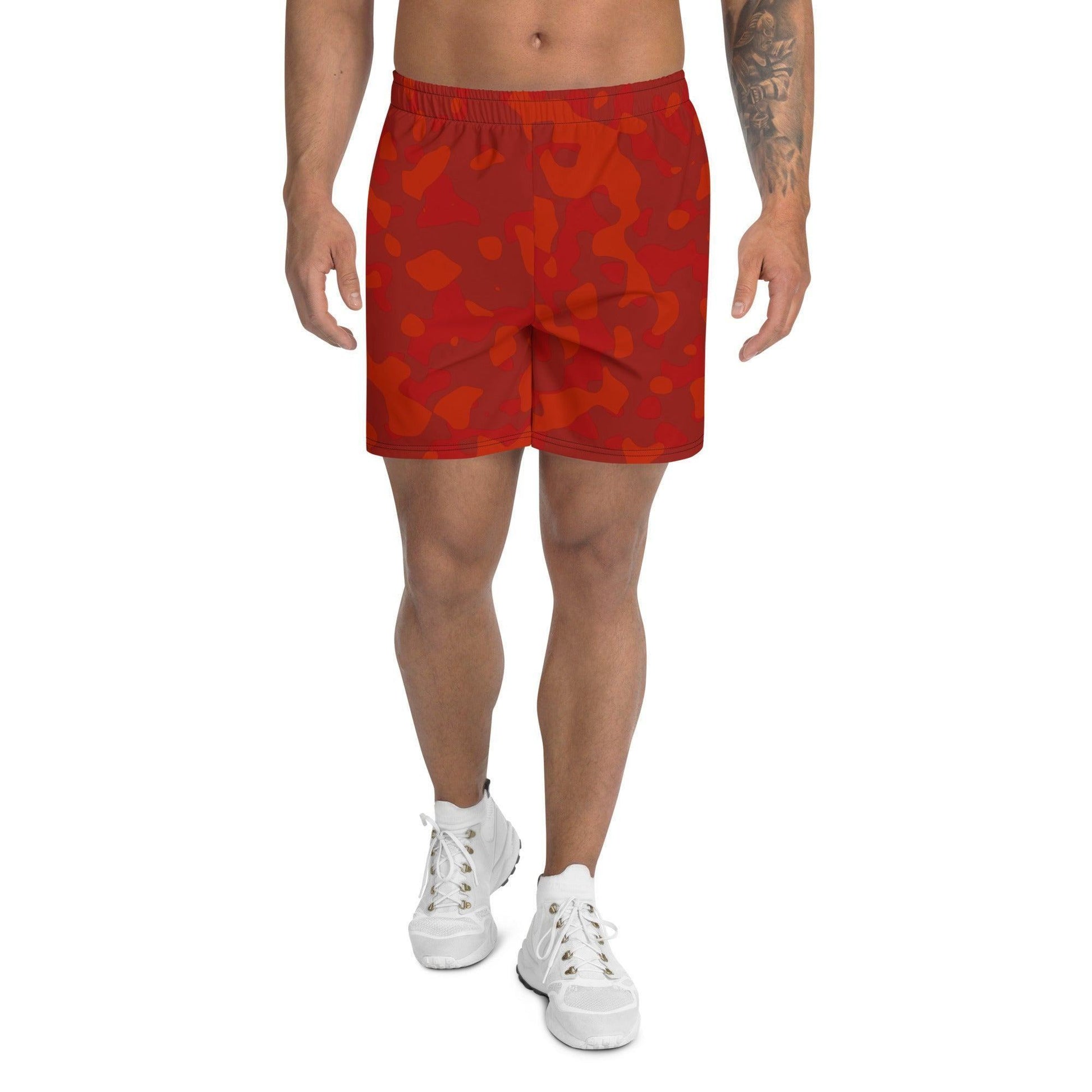 Red Camouflage Herren Sport Shorts Sport Shorts JLR Design