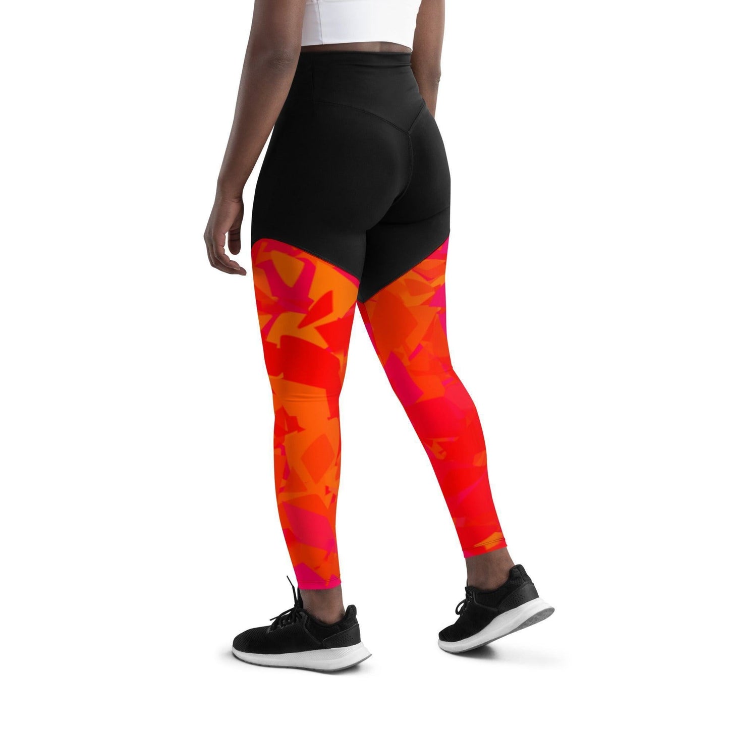Red Crystal Damen Sport Leggings -- Red Crystal Damen Sport Leggings - undefined Sport Leggings | JLR Design
