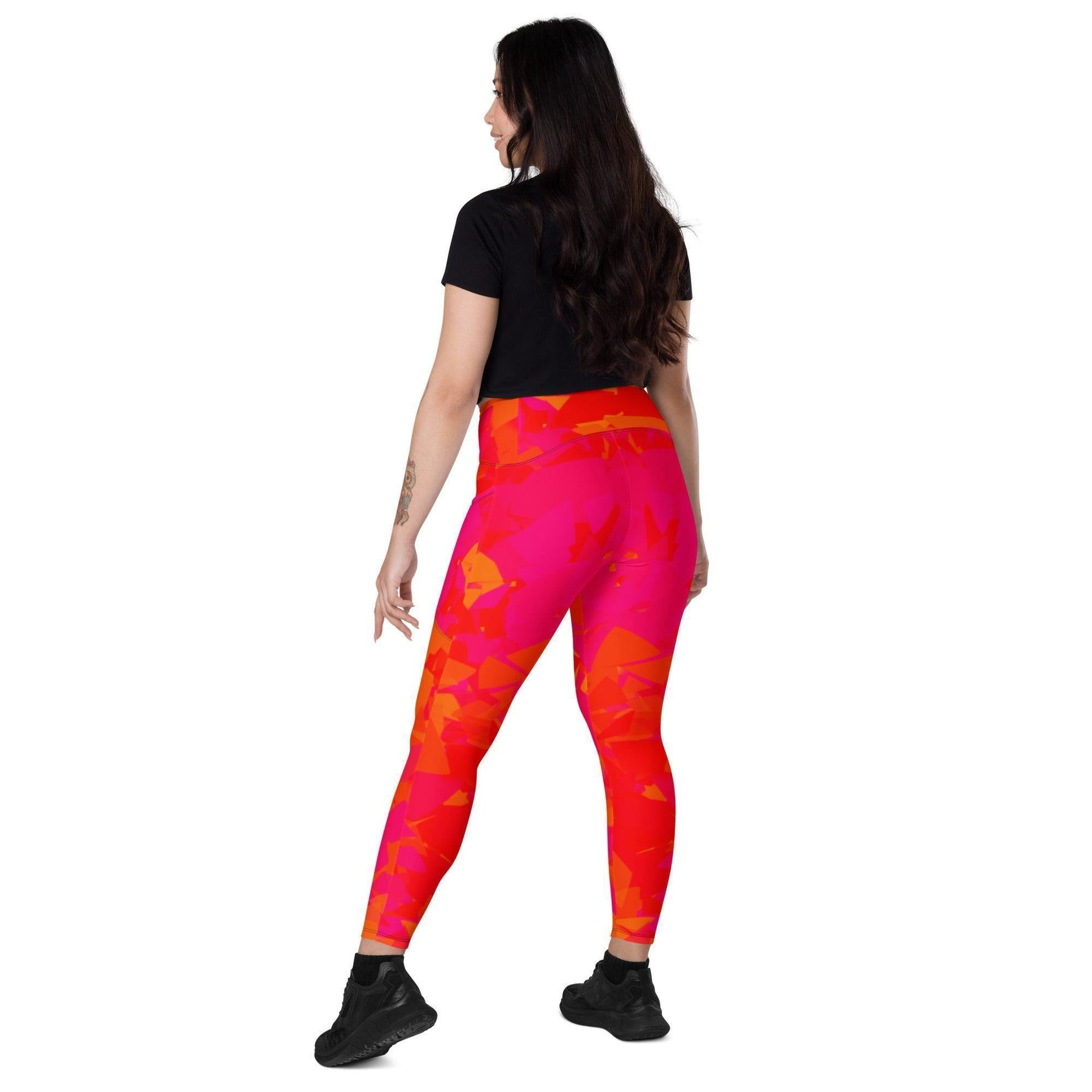 Red Crystal Damen V-Bund Leggings mit Taschen V-Bund Leggings 64.99 1 Tasche auf jeder Seite, atmungsaktives Material, Crystal, Damen, Design, einfarbig, Elastan, Fashion, Hoch tailliert, hoher Tragekomfort, Komfort, Kristall, Mode, OEKOTEX100, Outfit, Polyester, Red, rot, schmeichelhafter Schnitt, Style, UPF50, V-Bund Leggings JLR Design