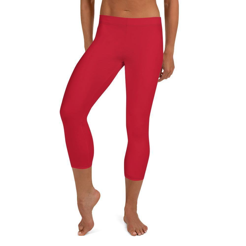 Rote Damen Capri Leggings Capri Leggings 49.99 Alltag, bequem, Capri, Damen, Design, einfarbig, Elastan, enganliegend, entspannen, Leggings, Mikrofasergarn, Mode, modisch, Outdoor, Passform, Polyester, Sport, Stil, Style, USF50, verkürzt, vielseitig, Vier-Wege-Stretch JLR Design