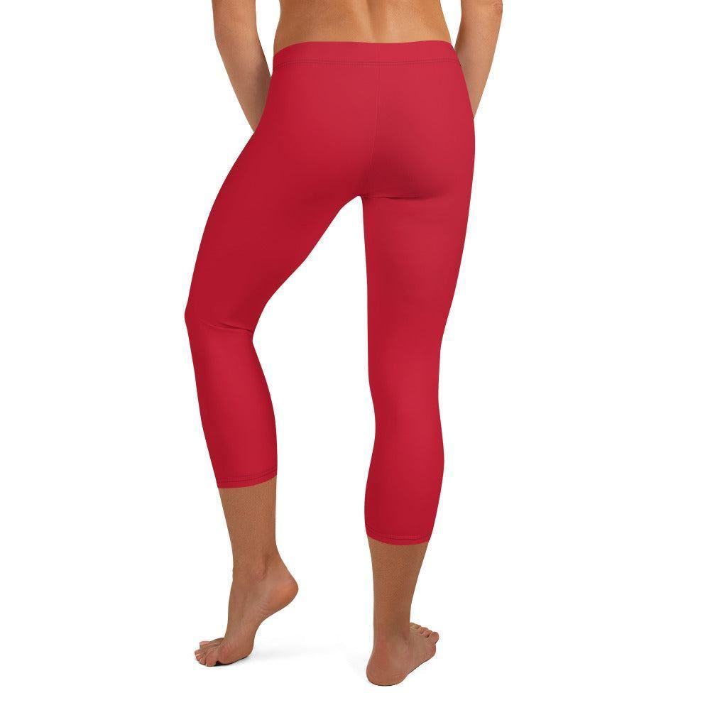 Rote Damen Capri Leggings Capri Leggings 49.99 Alltag, bequem, Capri, Damen, Design, einfarbig, Elastan, enganliegend, entspannen, Leggings, Mikrofasergarn, Mode, modisch, Outdoor, Passform, Polyester, Sport, Stil, Style, USF50, verkürzt, vielseitig, Vier-Wege-Stretch JLR Design